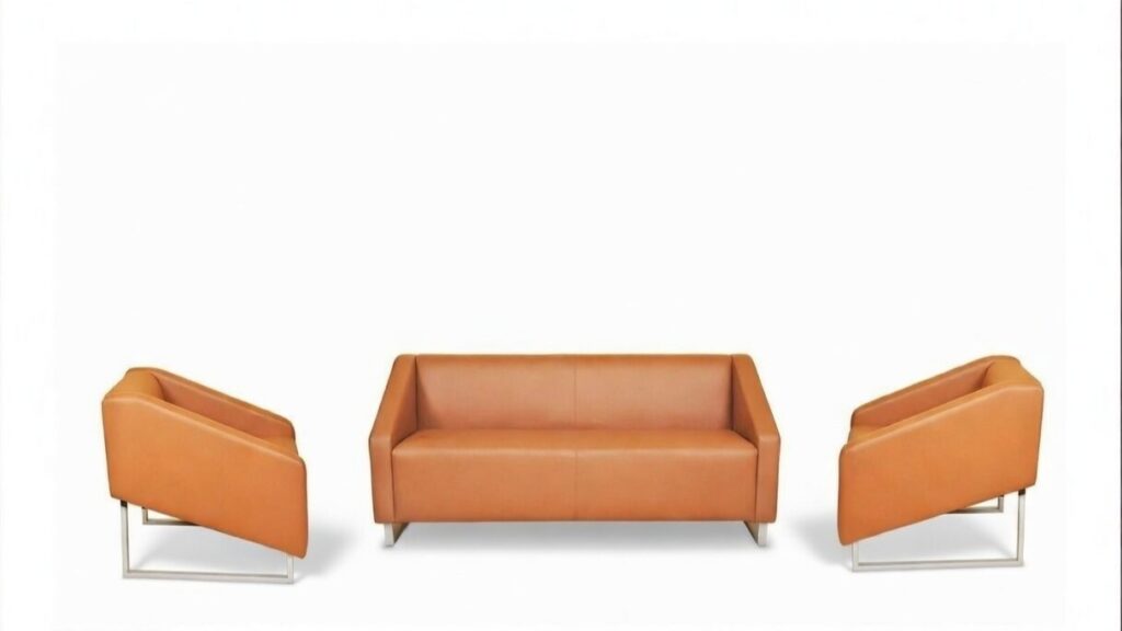 W8808 Sofa Set 3+1+1 Office Lounge Seating – Premium Reception Sofa UAE | Flamingo Furniture